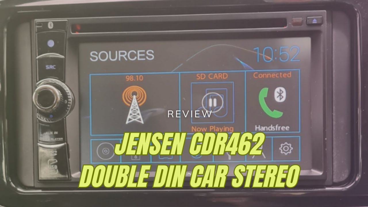 Jensen CDR462 6.2 inch LED Touch Screen Double Din Car Stereo Radio Review