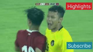 Full Highlights Indonesia Vs Timor Leste