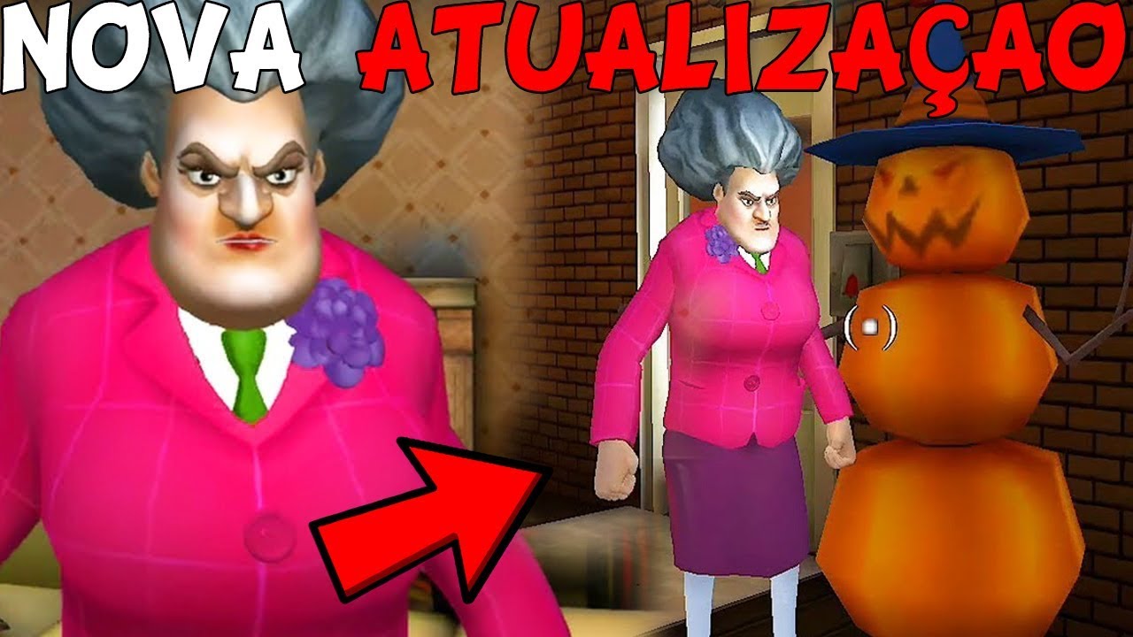 NOVA ATUALIZAÇÃO BIZARRA DE HALLOWEEN DA PROFESSORA DO MAL - Scary Teacher ( JOGO DE TERROR) 