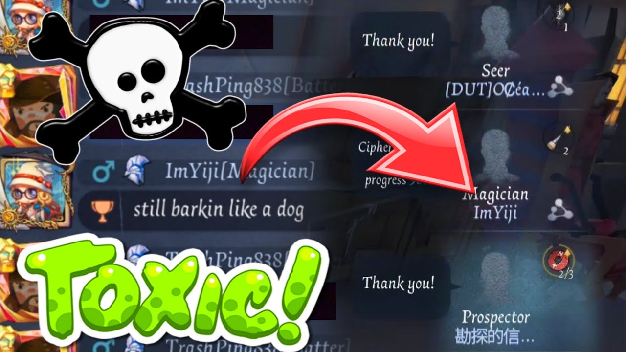 WHEN YOU BECOME MOST HATED | Identity V Toxic Rank Match