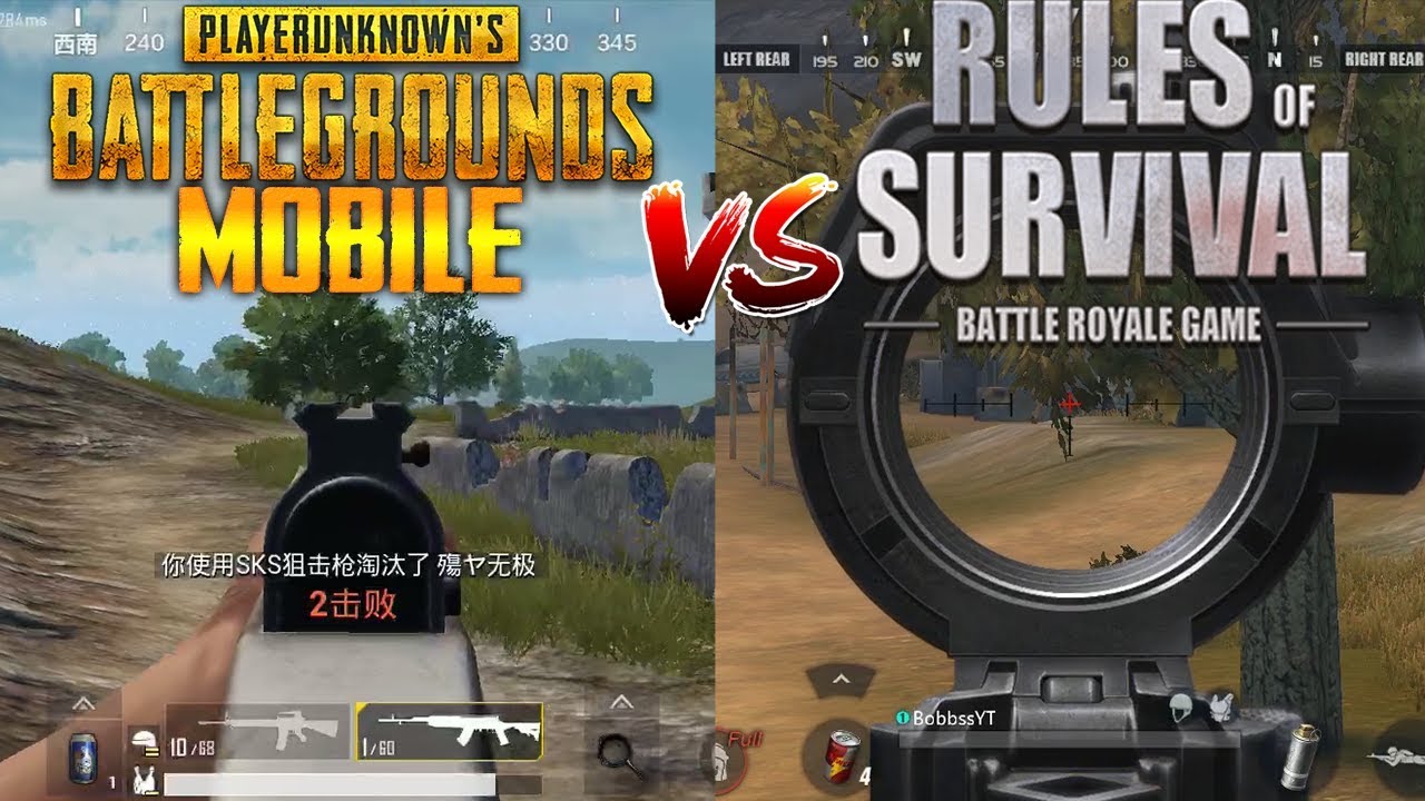 PUBG Mobile vs Rules of Survival - Mobile Battle Royale ...