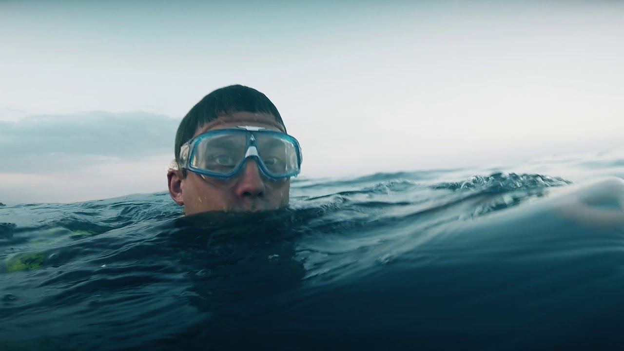 Kjell's heroic camera work in open water