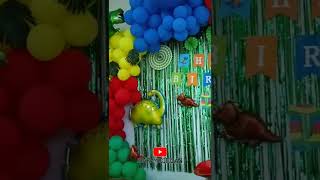 Dinosaur 🦖 🦕 Birthday decoration ideas| birthday party dinosaur theme ideas #birthday #marmagician