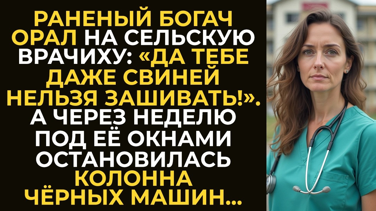 Раненый богач орал на сельскую врачиху: «Да тебе даже свиней нельзя зашивать.». А через неделю…