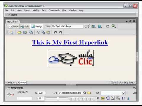 9. Dreamweaver - Establishing Web Links.avi