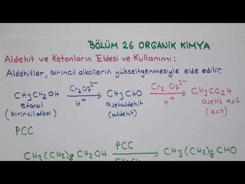 Genel Kimya 2-Bölüm 26/Organik Kimya/Aldehit ve Ketonların Eldesi ve Kullanımı