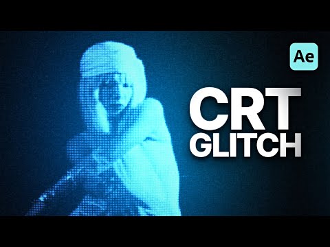 How to create CRT GLITCH Effect with NO PLUGINS (After Effects)