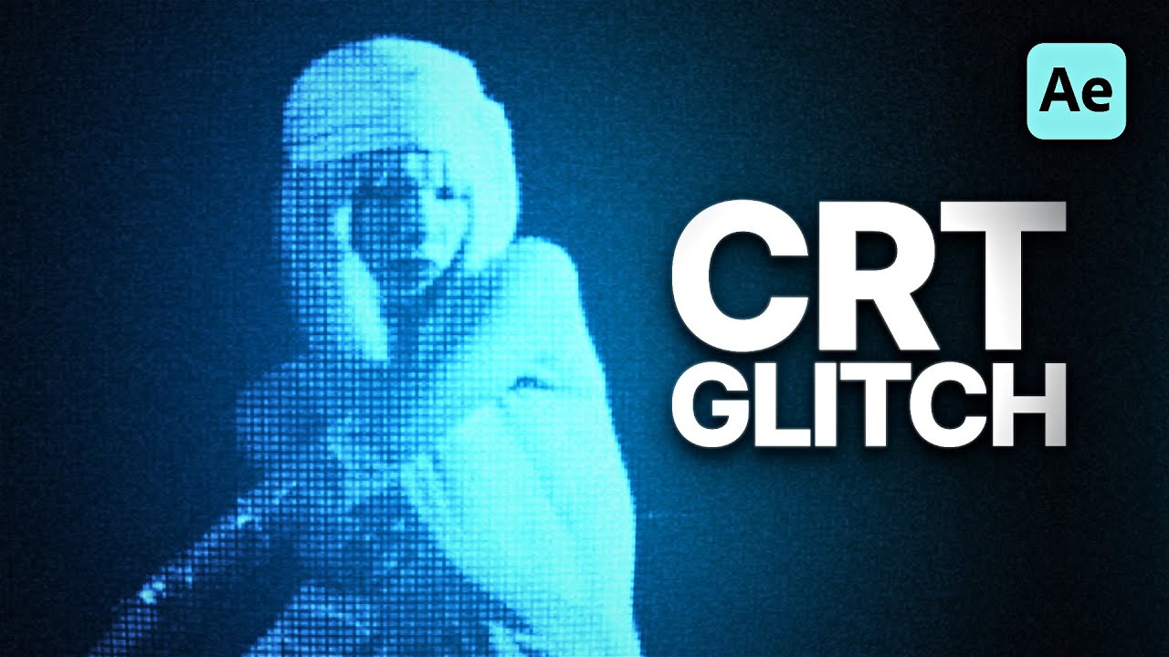 How to create CRT GLITCH Effect with NO PLUGINS (After Effects)