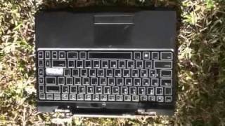 Destroying laptop