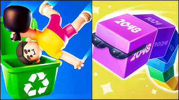 Lazy Jump VS Cube Arena 2048 - All Levels SpeedRun Gameplay ep1