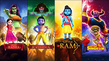 #ram #krishna #radha #singham Little Singham Vs Little Ram Vs Little Krishna Vs Little Radha