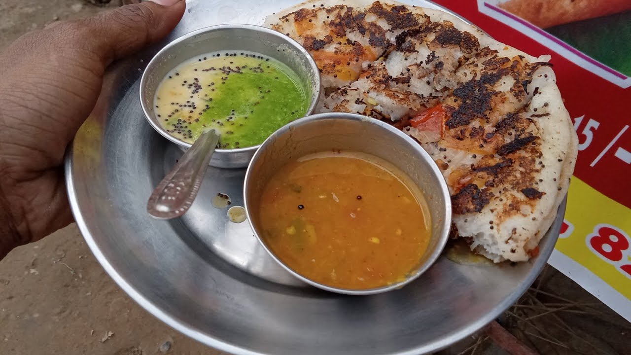 South India Food | Dosa Rs 20 | Utpam Rs 20 Only - Indian Street Food !