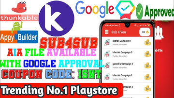Sub4Sub with Subscribe Verification first time on kodular original app hai no ban