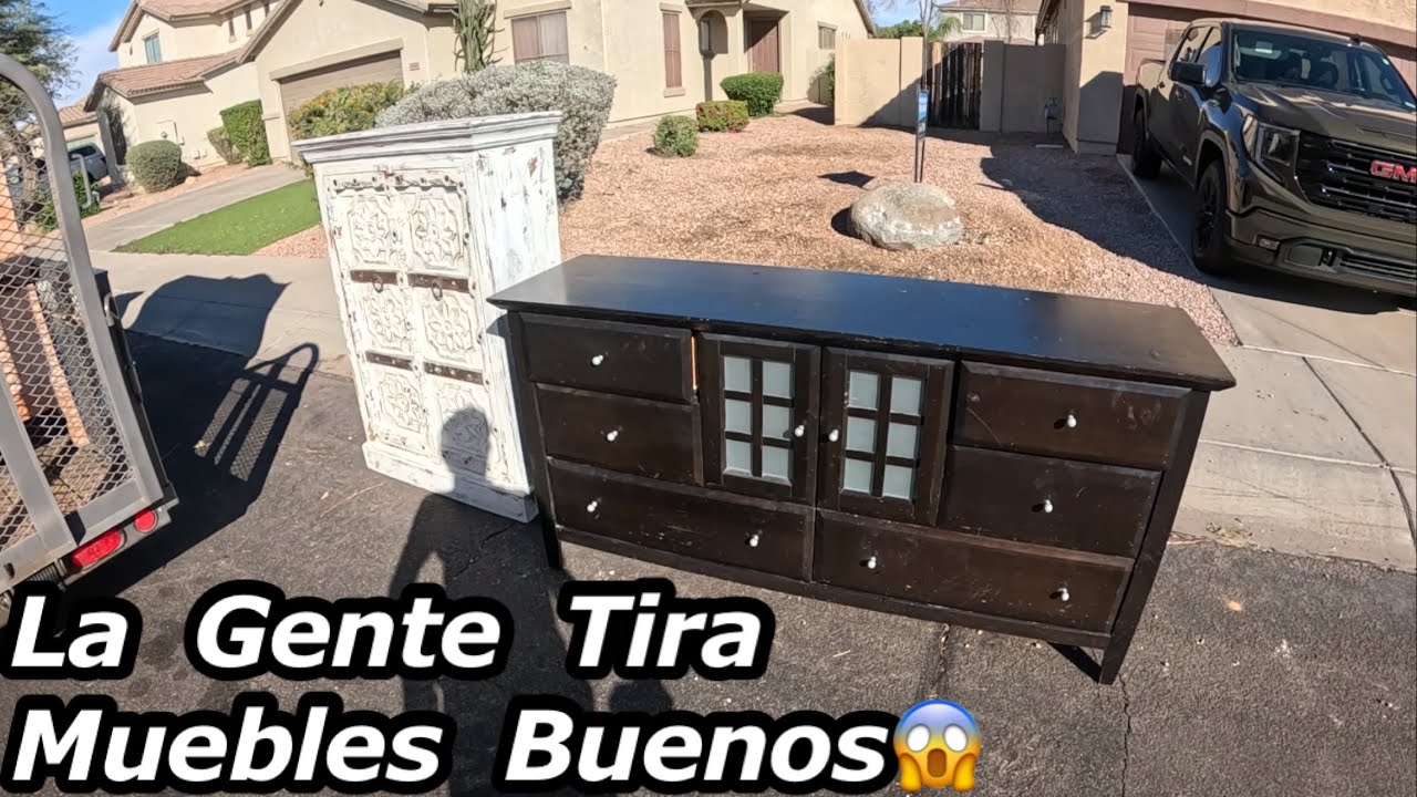 Lo que tiran en usa😱BOTAN MUEBLES EN BUENAS CONDICIONES 