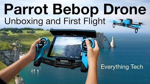 Parrot Bebop Drone With SkyController Unboxing and First Flight (CRASH)