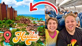 Travel Day to HAWAII! Long 10 Hour Flight & Checking Into Aulani Disney Resort!