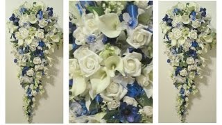 DIY Cascading Bridal Bouquet Idea | Preeti Petals
