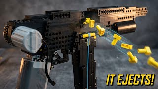 The World’s FIRST Full-Auto Motorized Spring-Powered LEGO Gun That Ejects Shells