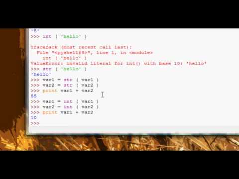 Python Tutorial #19 - Converting Variables