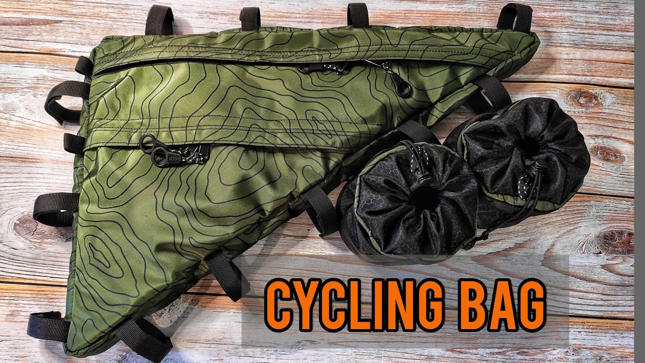 Frame bag/Feeder bag- Lesenok bags. Custom design cycling gear.