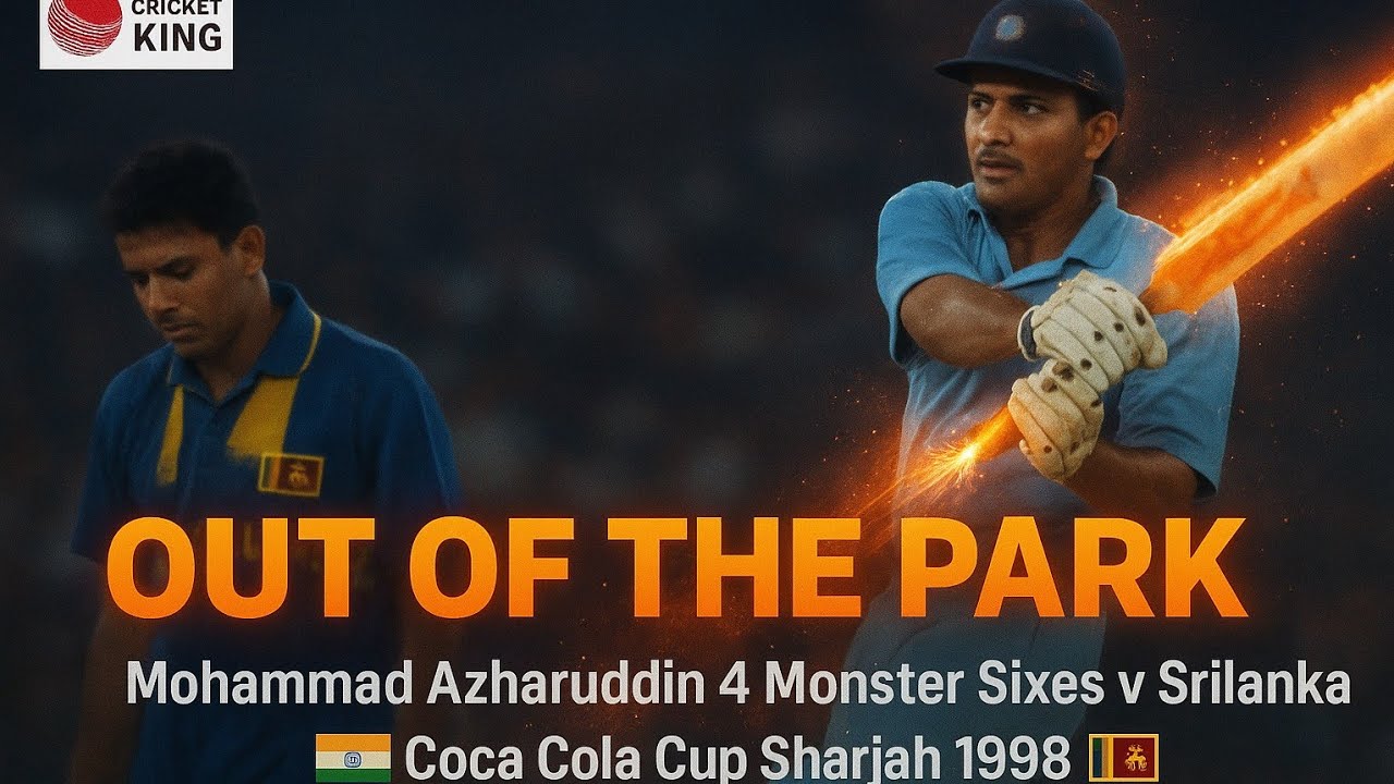 Мохаммад Ажаруддин 4 Monster Sixes против Шри-Ланки | Кубок Кока-Колы Шарджа 1998 г.