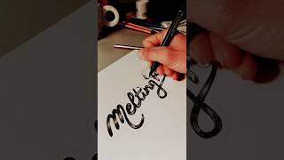 Inking an handwritten typography