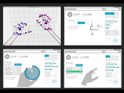 Leap Learn 3D recognition gestures