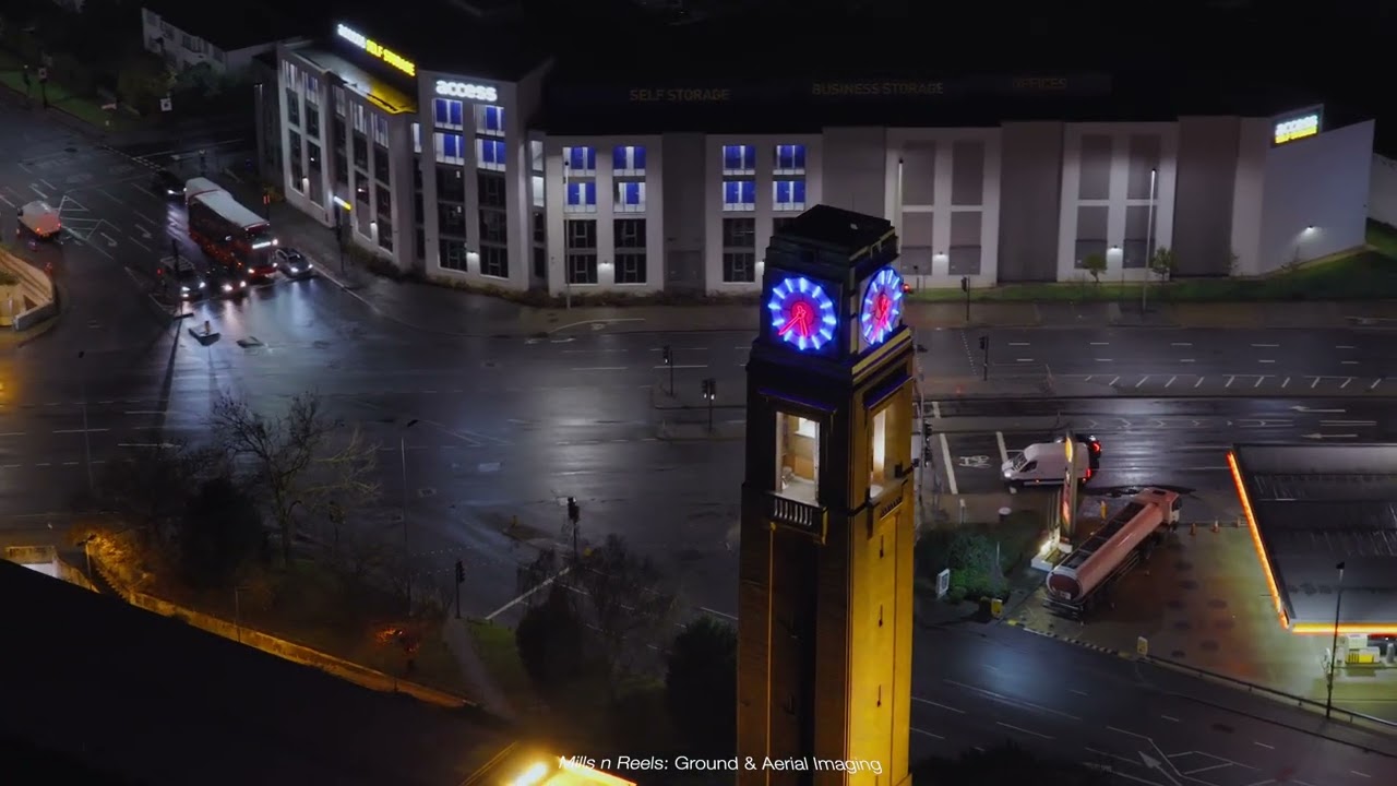 Gillette Corner Clock Tower 28mm Version   4K