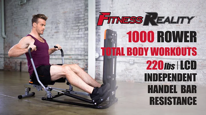 FITNESS REALITY 1000 ROWER With Extensive Additional Total Body Exercise Workouts