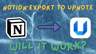 Notion Export to UpNote