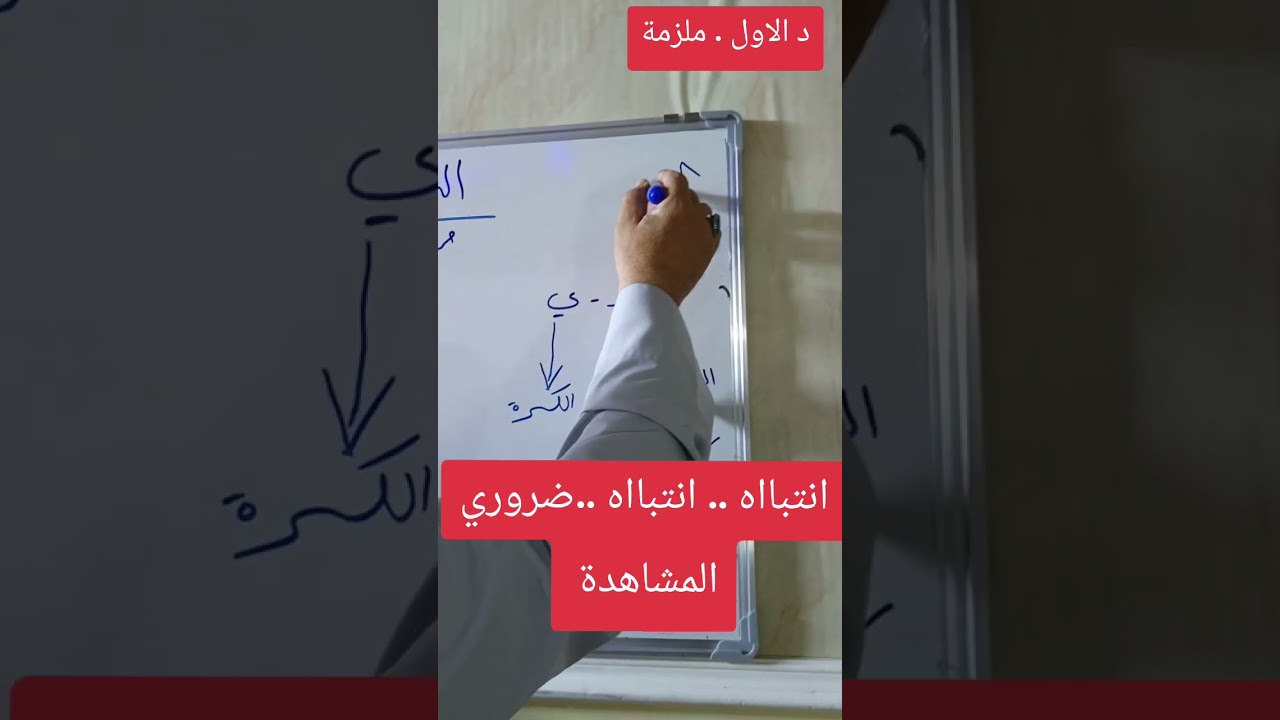 الدرس الاول حسب الملزمة .. حروف اللغة العربية والحركات
