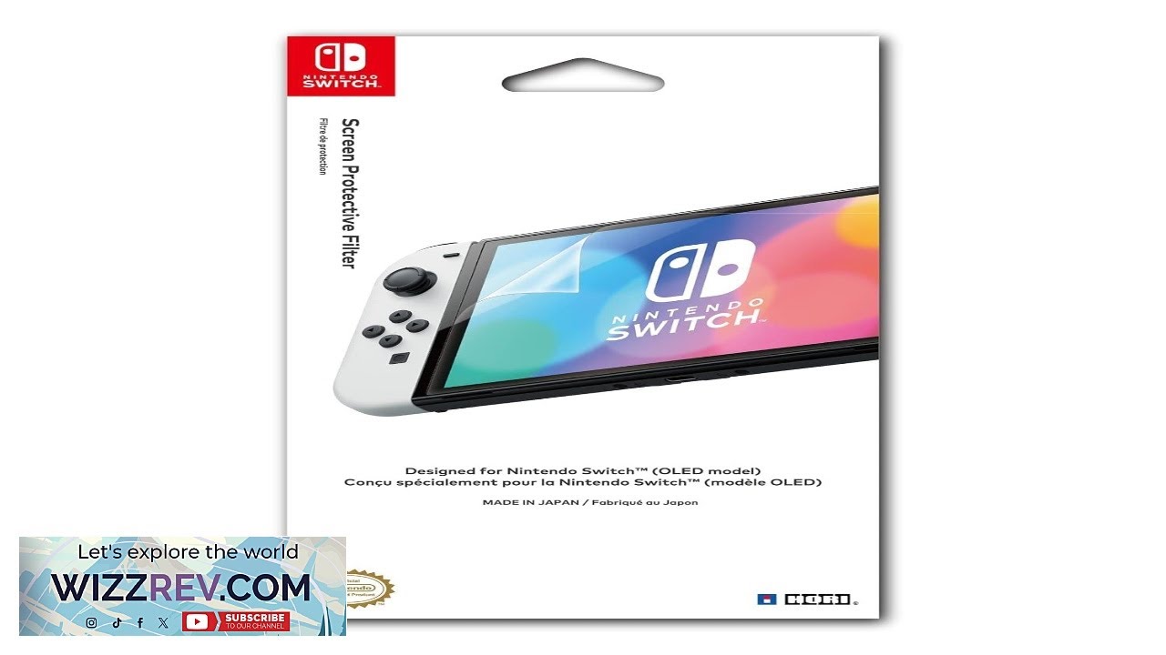 HORI Screen Protective Filter (OLED Model) Officially Licensed Nintendo Switch Review