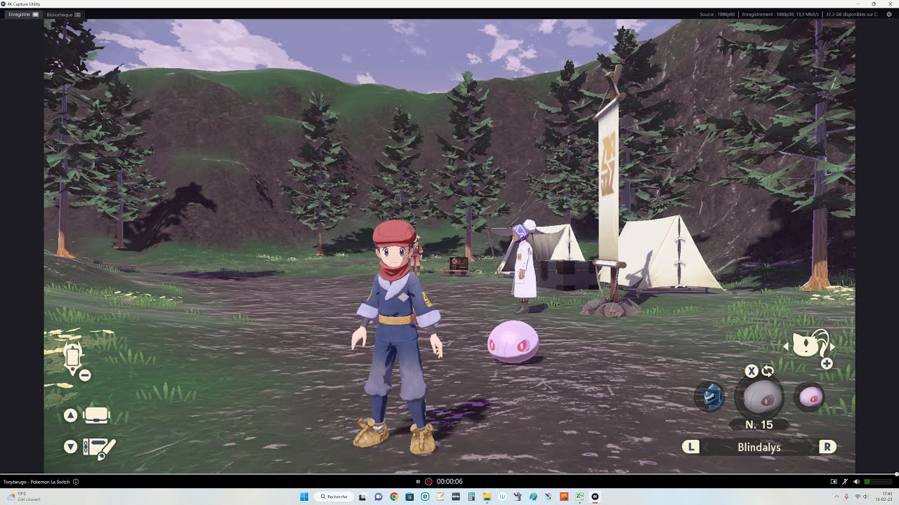 Capture de Blindalys LEGENDES POKEMON ARCEUS - YouTube
