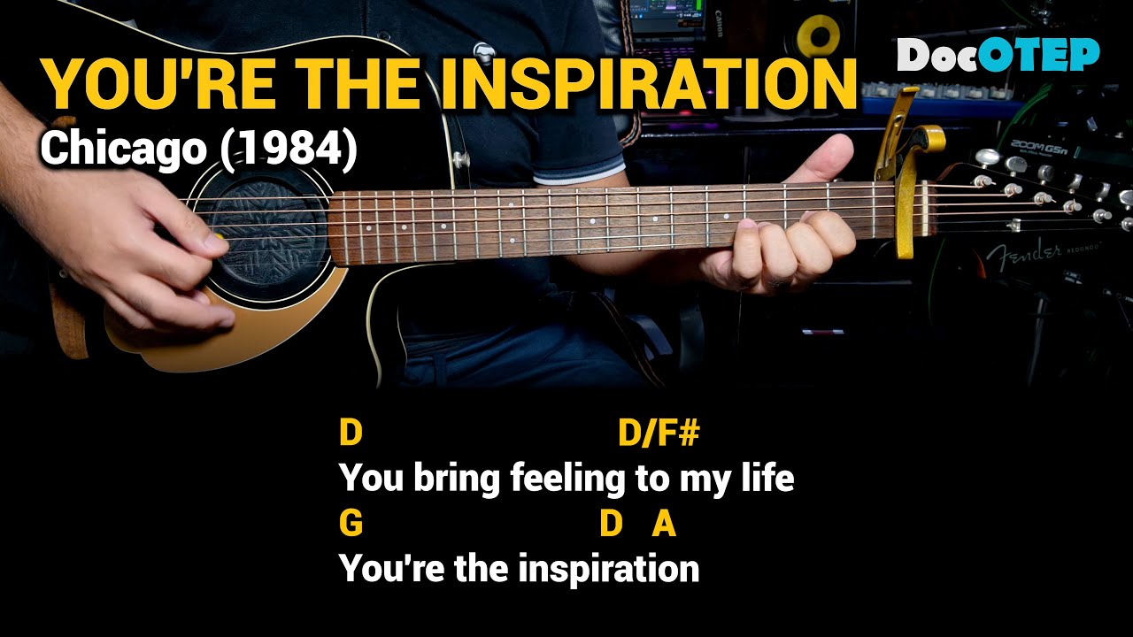 You re the inspiration chicago easy guitar chords tutorial with