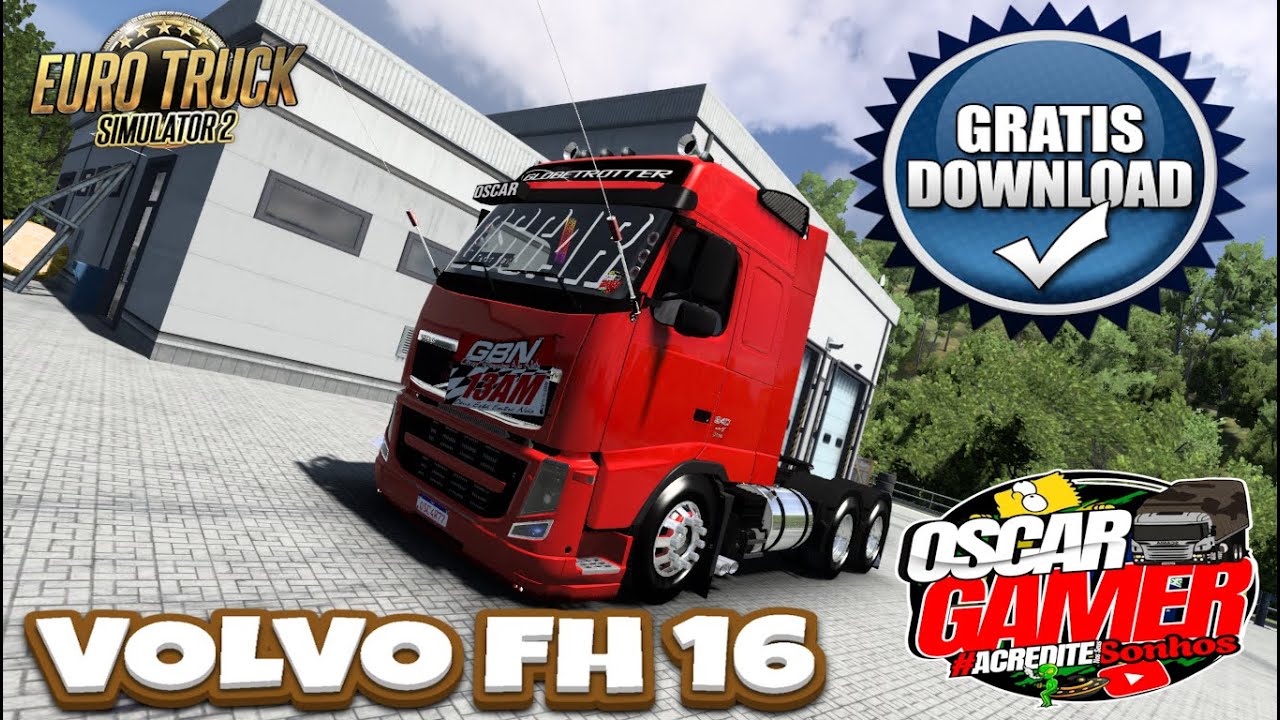 DOWNLOAD MOD FREE - ETS 2 1.57 - VOLVO FH 16 CLASSIC  - MAPA EAA - LINCK NA DESCRIÇÃO