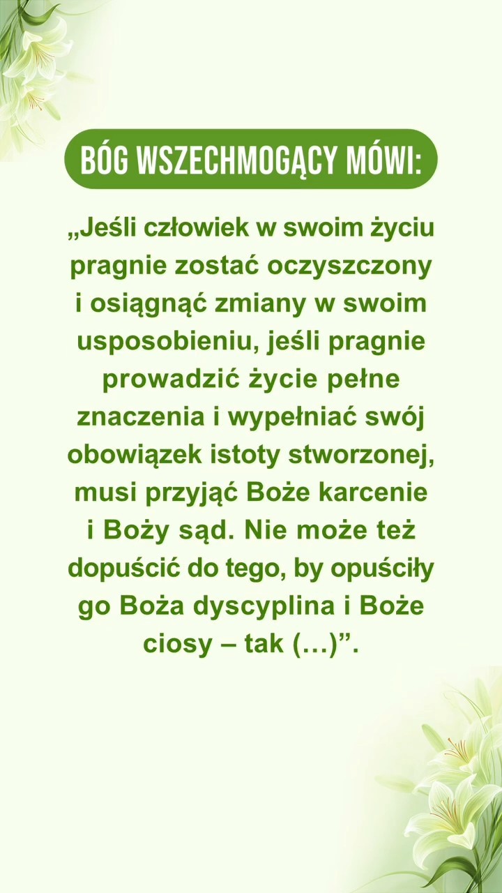 Wycisz się przed obliczem Boga, Czytaj Jego słowa
