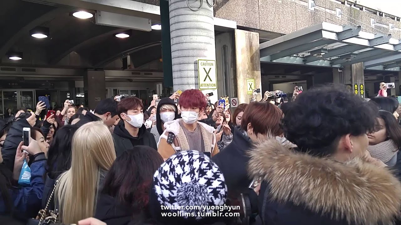 160106 INFINITE ARRIVAL AT YVR VANCOUVER INTL AIRPORT