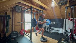 Front Foot Elevated Zercher Split Squat