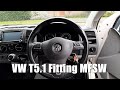 VW T5.1 T6 T6.1 guide to fitting Multi Function Steering Wheel MFSW
