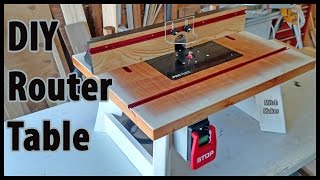 DIY ROUTER TABLE I made this bench top router table with wood scraps and pieces I had laying around. This could easily be 