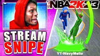 Stream Sniping the Most TOXIC STREAMER on NBA 2K23 *MADE HIM POP BLOOD VESSEL*