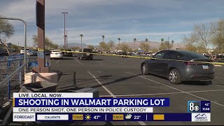 Las Vegas police investigate shooting at Walmart parking lot