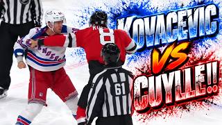 Johnathan Kovacevic Will Cuylle Fight After Hit on Chisholm | Rangers vs Devils 2026 Highlights