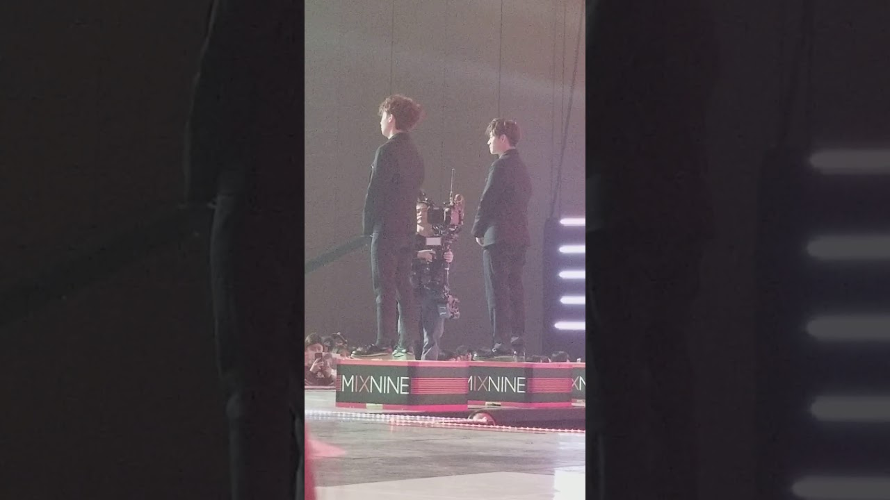 180126 믹스나인 Mixnine Final경연 Top9 발표식 (Boys reaction)