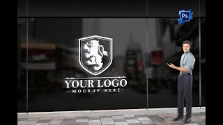 Create an AMAZING Window Glass Logo Mockup Presentation in Photoshop
