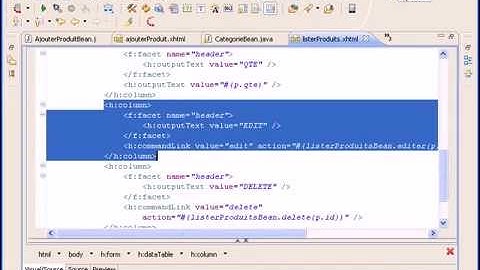 Tutoriel EJB CDI JSF