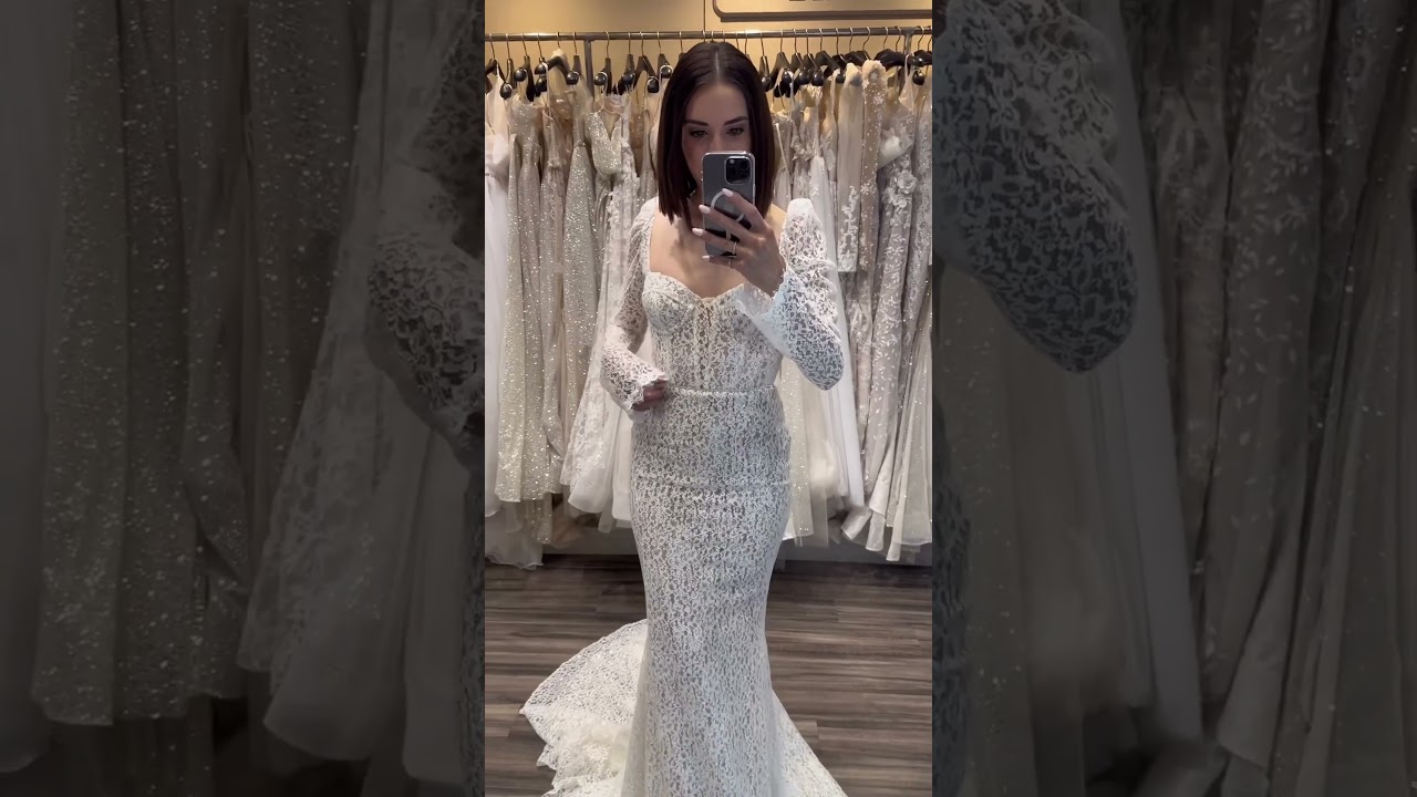 Long Sleeved Lace Wedding Dress by BERTA Privée