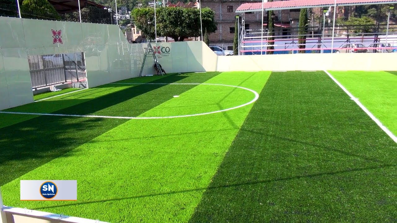 Rehabilitan cancha de fútbol rápido en la Unidad Deportiva de Los Jales ...