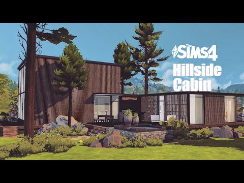 Luxury Hillside Cabin |no cc| The Sims 4 Stop Motion Build