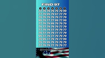 Spot It Speed Challenge! 7 Seconds! Go! #shorts #numberspuzzle #iq